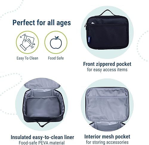 Vista 51 de Wildkin- Lonchera aislada para niños y niñas, tamaño perfecto para empaquetar aperitivos calientes o fríos para la escuela y los viajes