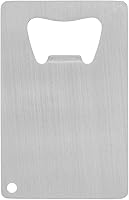 Vista 1 de Thirsty Rhino Abrebotellas de tarjetas de crédito Javan (acabado cepillado)