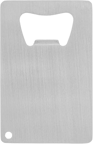 Thirsty Rhino Abrebotellas de tarjetas de crédito Javan (acabado cepillado)