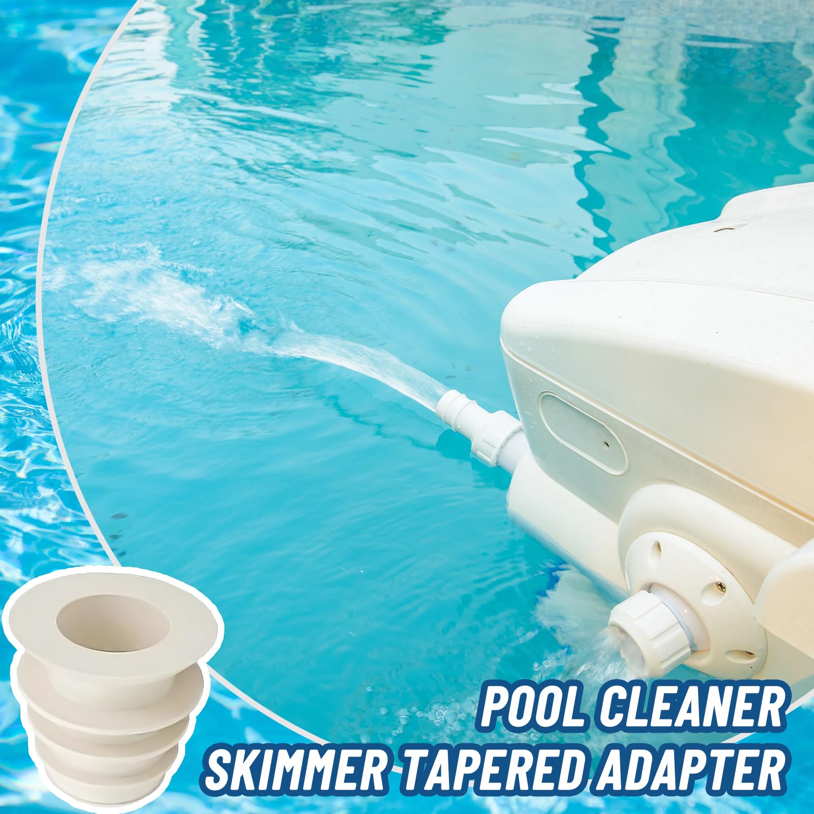 2pcs Pool Cleaner Skimmer Cone Adapter Valve Cuff for Valve Cuff Pool Vacuum Hose Adapter Compatible W70263 W63900 Hose Cone K121110