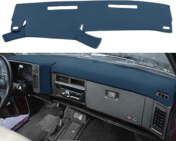 Yiz Dash Cover Mat Custom Fit for 1986-1993 Chevy Chevrolet S10 Blazer/GMC S15 Jimmy Sonoma/91-94 Olds Oldsmobile Bravada,Dashboard Cover Pad Carpet86-93 Navy Blue J37