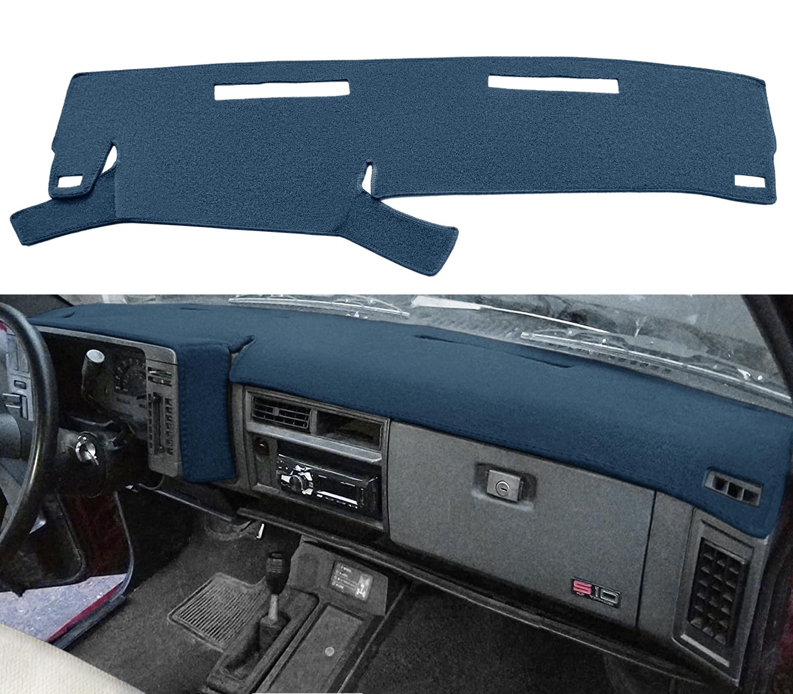 Yiz Dash Cover Mat Navy Blue Chevy S10