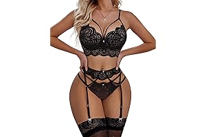 Women's Sexy Gothic Lace Lingerie Set: Unleash Your Enchanting Allure