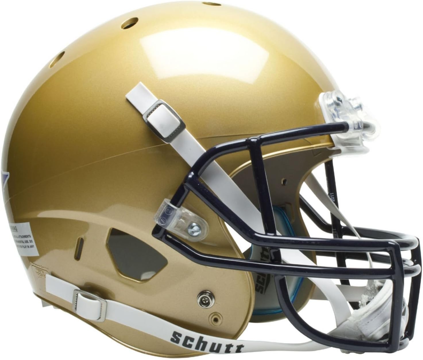 Schutt NCAA Navy Midshipmen Replica XP Football Helmet, White/Navy Alt. 2: Sports & Outdoors