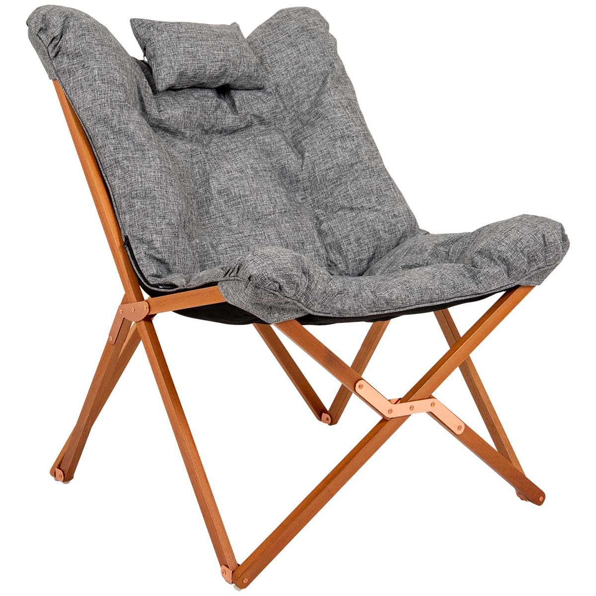 Fauteuil relax pliable grand confort Bo-Camp pour terrasse et salon de jardin