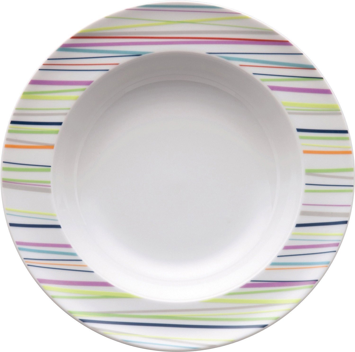 Thomas 10850-408715-10323 Sunny Day - Juego de platos hondos (12 unidades, 23 cm), diseño de rayas