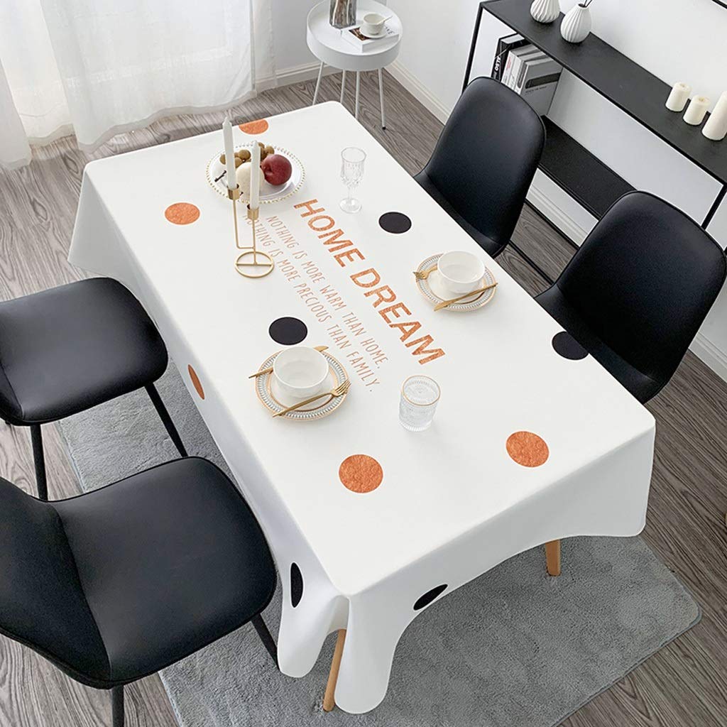 Nappe de table decorative de ménage facile pour cuisine et salon
