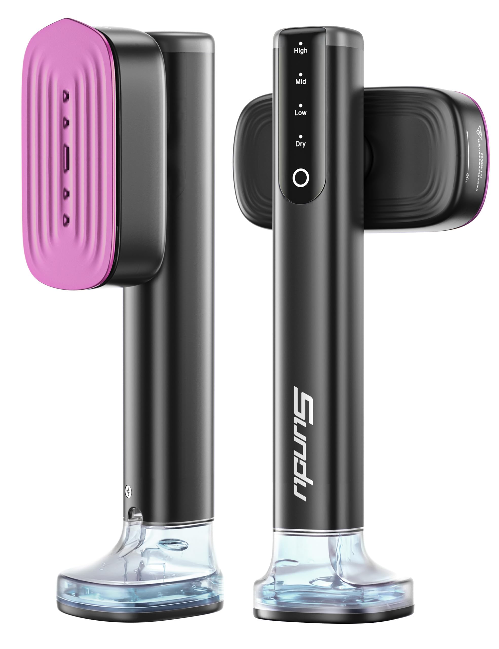 Sundu Steamer for Clothes,15s Fast Heat-up Handheld Garment Steamer,35mins Runtime & 180ml Large Tank,25g/min Steam,Ceramic Panel,Stands on Desk,Wrinkle Remover for Travel, Home, Office(Gray Gold)