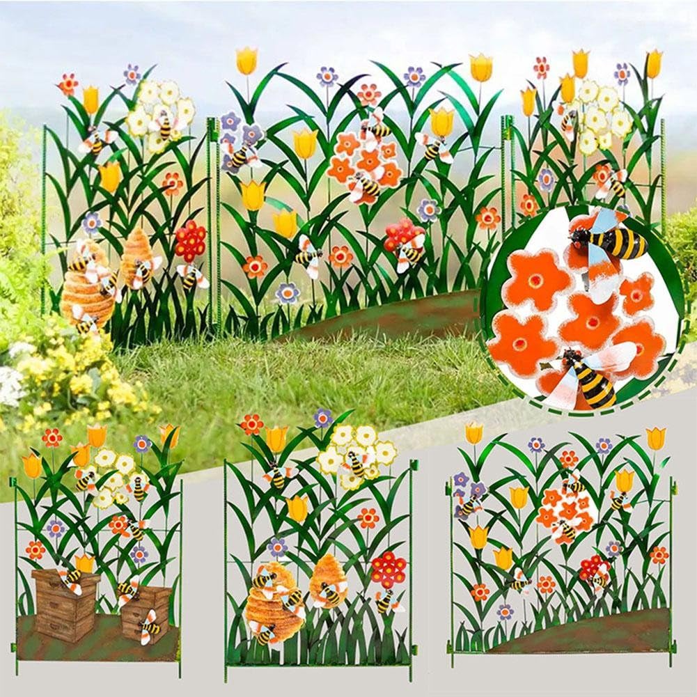 Sculpture murale papillon design contemporain en acier de jardin