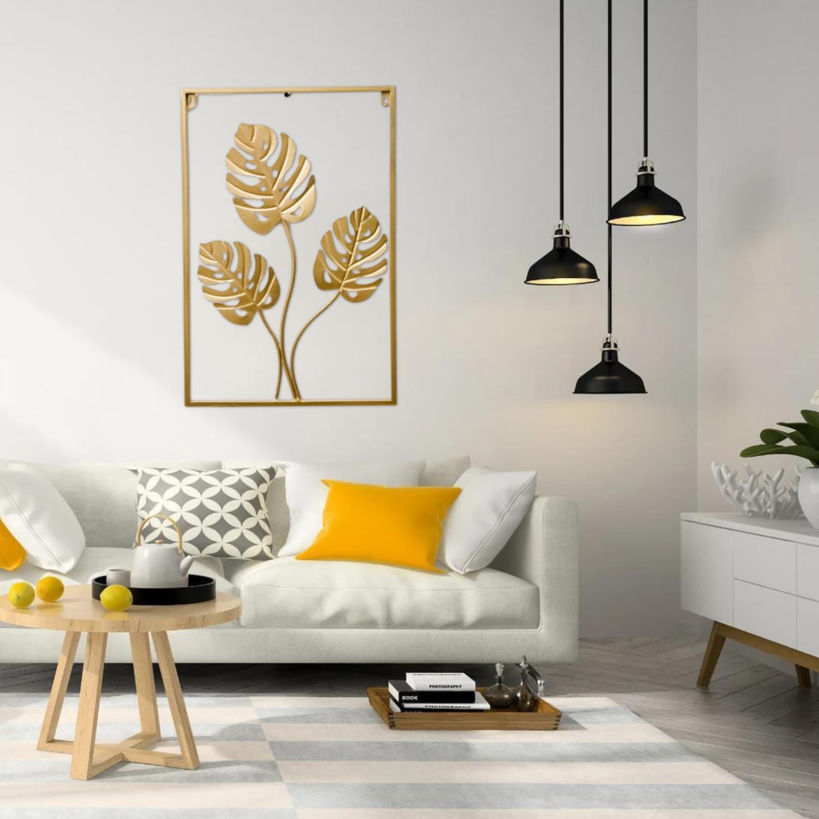 Dekoracja rzeźba ścienna nowoczesny ornament w żywych kolorach i