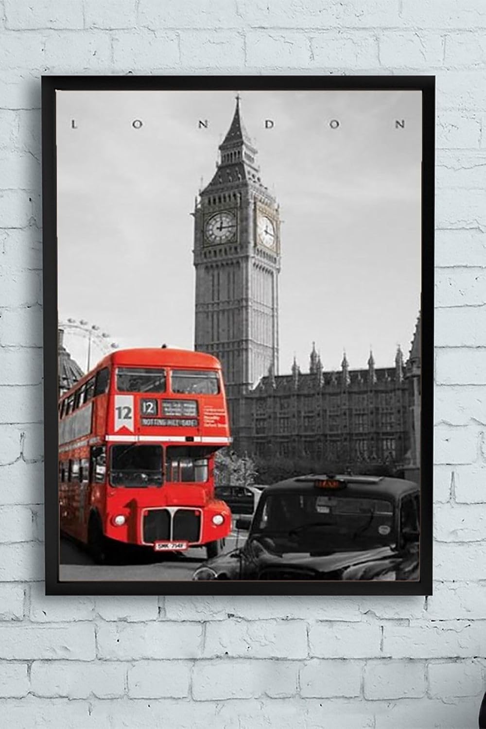 Postermanya (pster12010) Londra Manzara Çerçeveli Tablo 2 (30 X 40cm)