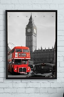 Postermanya (pster12010) Londra Manzara Çerçeveli Tablo 2 (30 X 40cm)