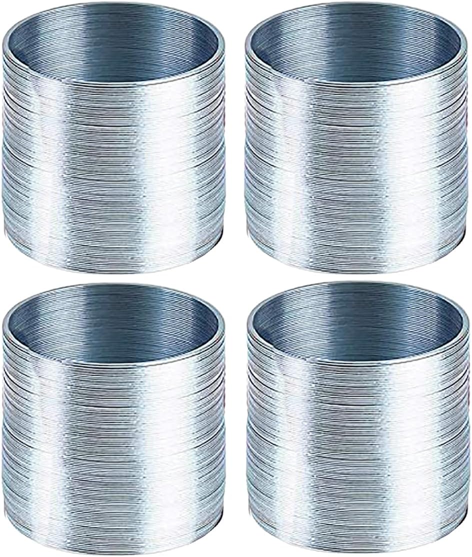 The Dreidel Company Silver Metal Coil Spring, Goody Bag Fillers, Party Favor for Kids, Variety of 2.4" (60mm) Individually Boxed (2-Pack) image 3