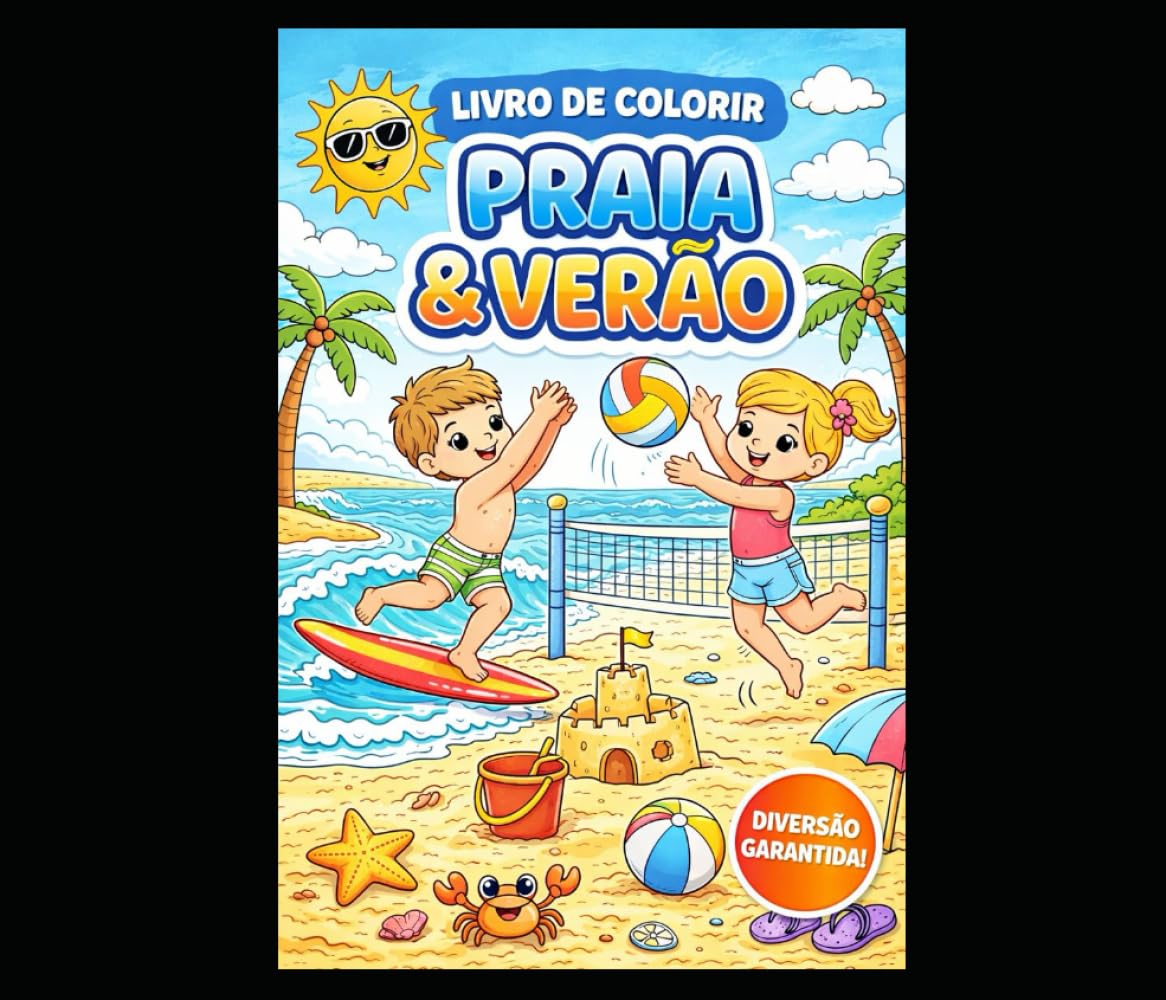Praia e Verão: Livro de colorir sobre praia e verão