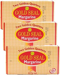 Gold Seal Margarine Two Golden Quarters, 227 g (3 Boxes) | Plant-Based Butter Alternative | Non-Dairy Spread for Cooking & Baking