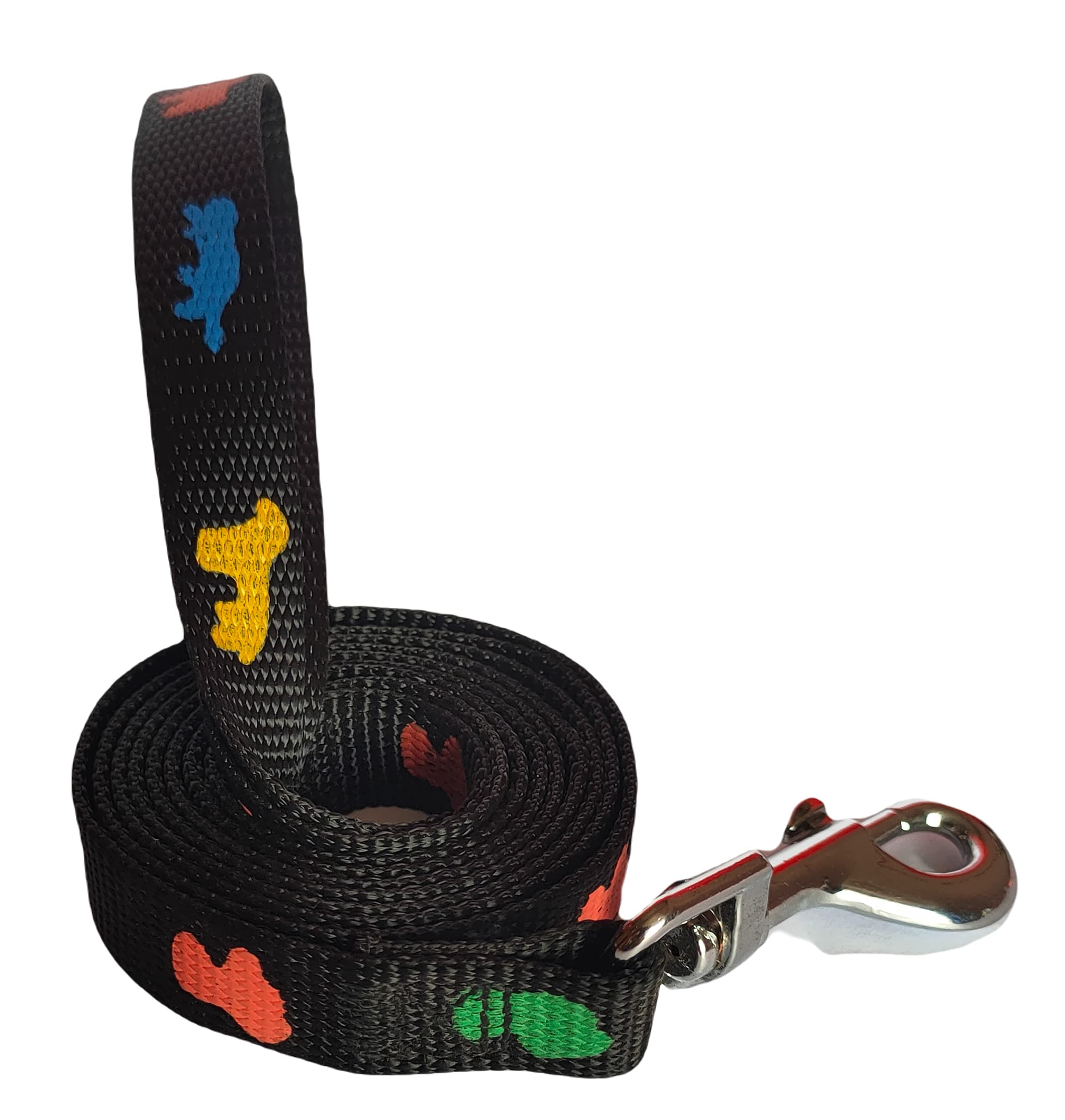 Dog Trust Nylon Leash and Collar Bone Paw Print Set Suitable for Puppies and Medium Dog Color - Black, Size - 0.5 Inch (B09KRJP2LS) Amazon Price History, Amazon Price Tracker
