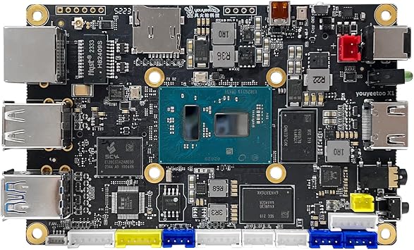 youyeetoo X1 - N5105 x86 Windows Linux Single Board Computer - Mini PC - Dual 4K Media Server- Dual M.2 Slots Support 2280 NVMe mSATA SSD/WiFi 6 Moudle - PCIE 3.0,NFC X116GB RAM+256GB eMMC