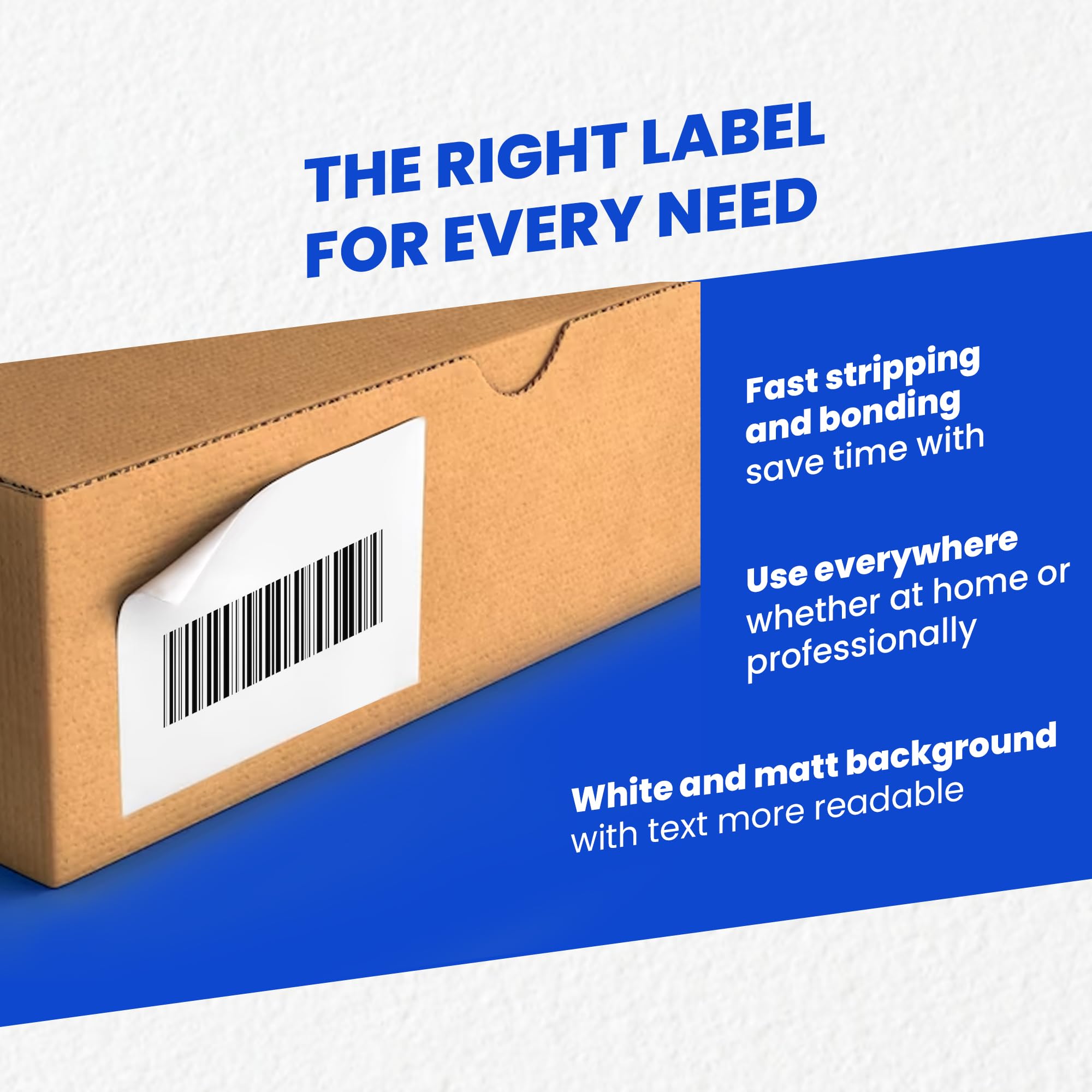 Hd-line Adressetiketten 20 Packungen, 100 Blatt, 70 x 37 mm, 48000 Stück, Selbstklebend, bedruckbar, matt, blanko Papier Adressaufkleber Etiketten, Universal, 24 pro A4 Bogen, weiß