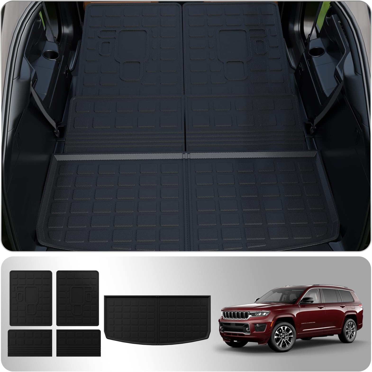 Mixsuper Custom Fit Cargo Liner for New Jeep Grand Cherokee
