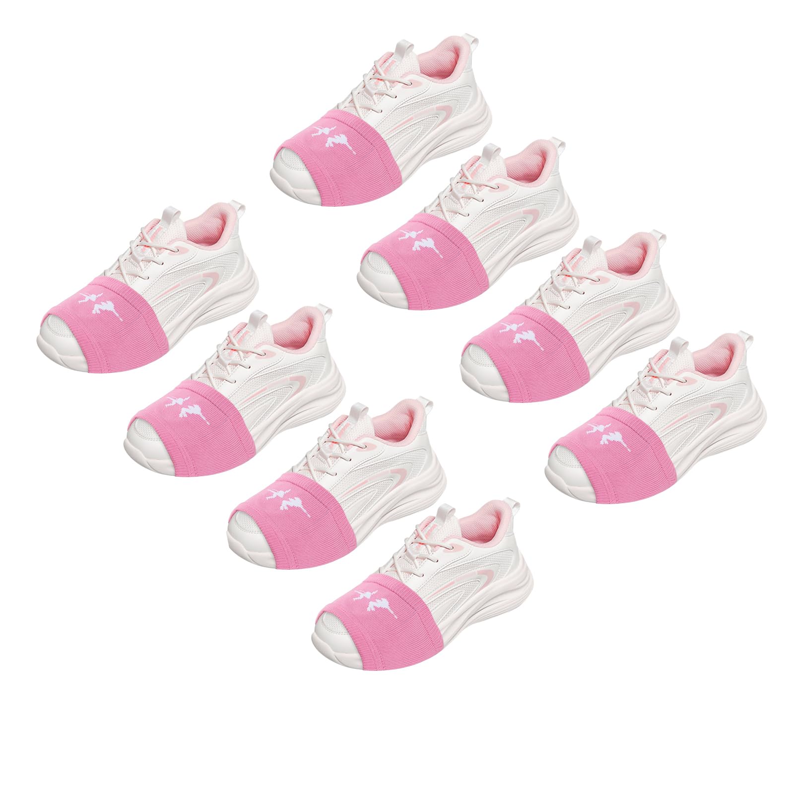 YAVOUNYAVOUN Socks for Dancing 4 Pairs, Wearing Dance Socks on Shoes Easy pivoting & Sliding on Sticky Indoor Dance Floors