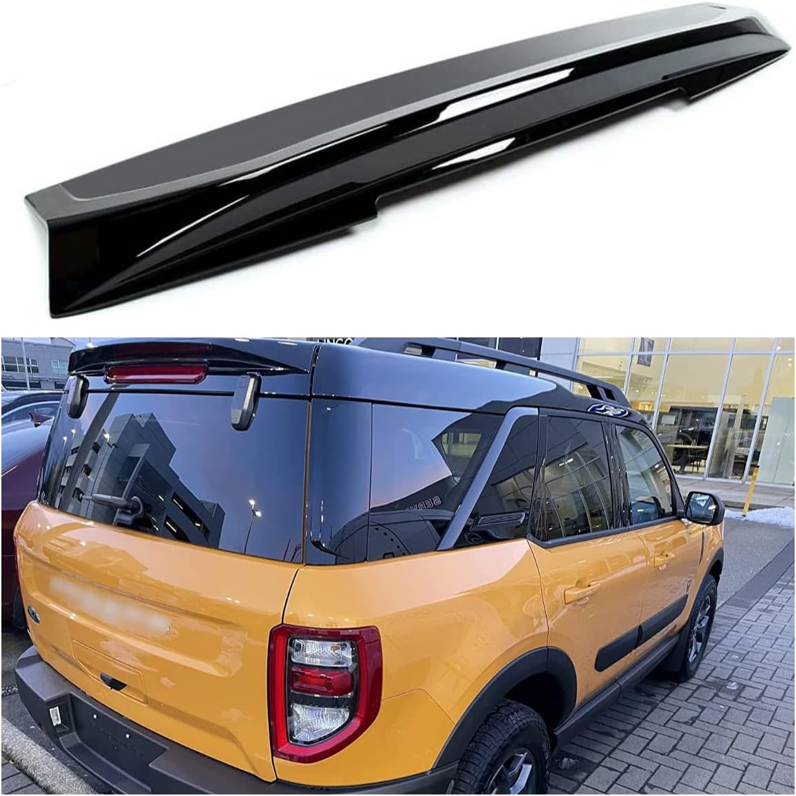 (Glossy Black) Rear Tail Spoiler Wing Trunk Lip Fits for