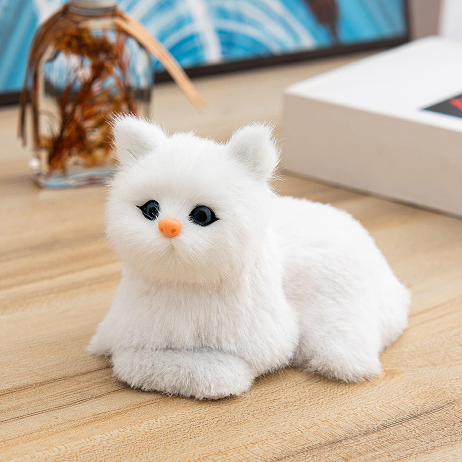 Amazon.co.jp: 猫のぬいぐるみ、リアルな猫のぬいぐるみ - 猫の