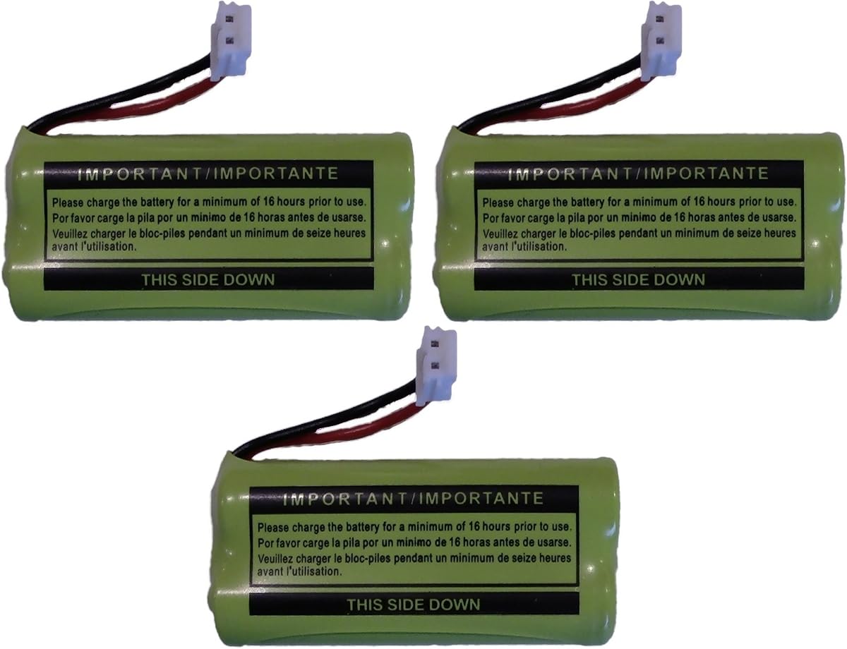 JustGreatDealz Replacement Battery BT184342 / BT284342 for Many GE/RCA Cordless Telephones (See Description) (3-Pack)