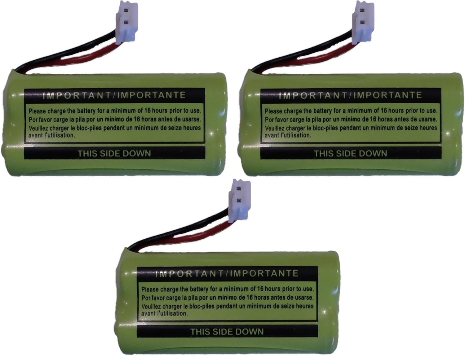 JustGreatDealz Replacement Battery BT184342 / BT284342 for Many GE/RCA Cordless Telephones (See Description) (3-Pack) : Electronics