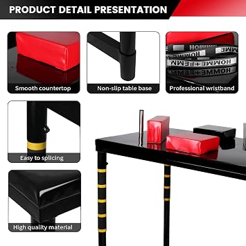 Arm Wrestling Table - Professional Battle Table, Competition Training Equipment for Home Gym & Club