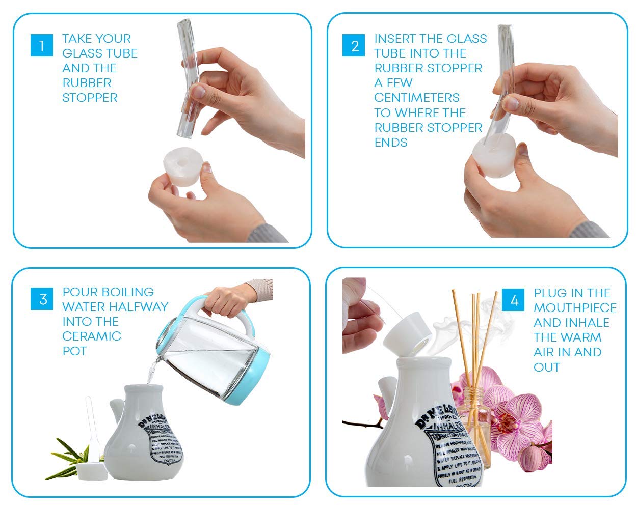4 Inhalers, Large Dr. Nelsons Improved Inhaler By S . Maw & Son, Dr - View #10