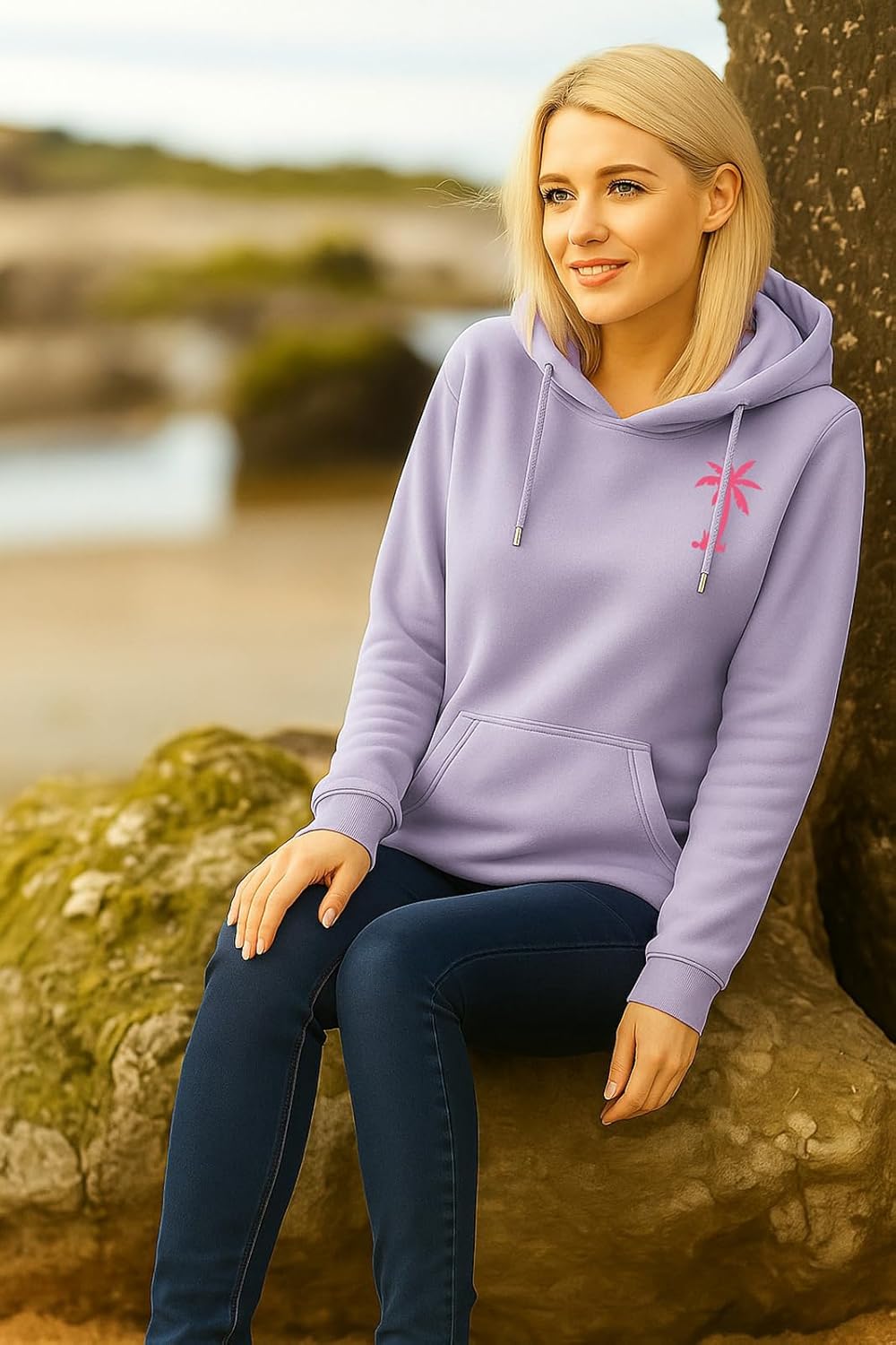 Palm Graphic Hoodies for Women Girls Juniors Aesthetic Y2k Sweatshirts Preppy Outfit - Image 5