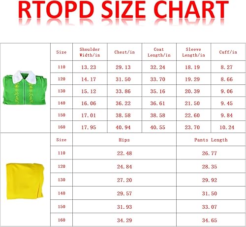 Miniatura 6 de RTOPDS Budby - Disfraz de elfo verde con sombrero para niños, disfraz de elfo verde con sombrero para Halloween, Navidad, fiestas de vacaciones y