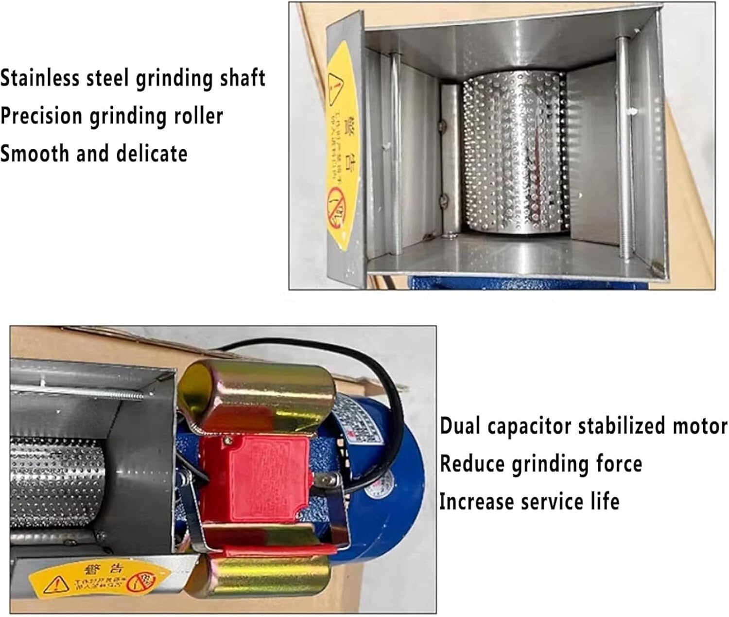 Commercial Potato Masher, 750W Electric Potato Ricer, Stainless Steel Potato Grinding Mud Grinder, Production Efficiency 20-30kg/h, Smooth Delicate, for Garlic, Tomatoes(220V)