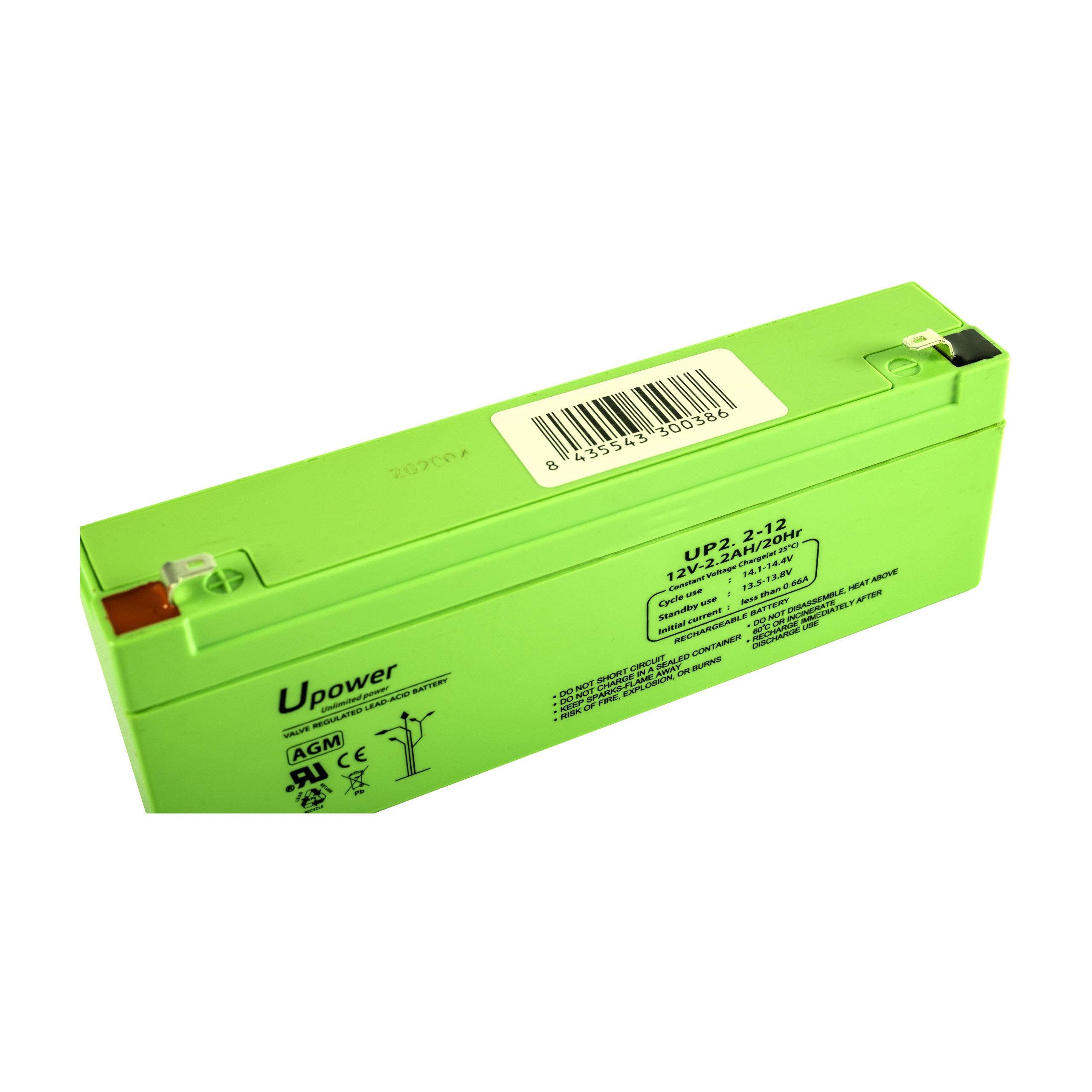Batería piombo AGM Sigillata 2.2Ah 12V Faston F1 4.8mm
