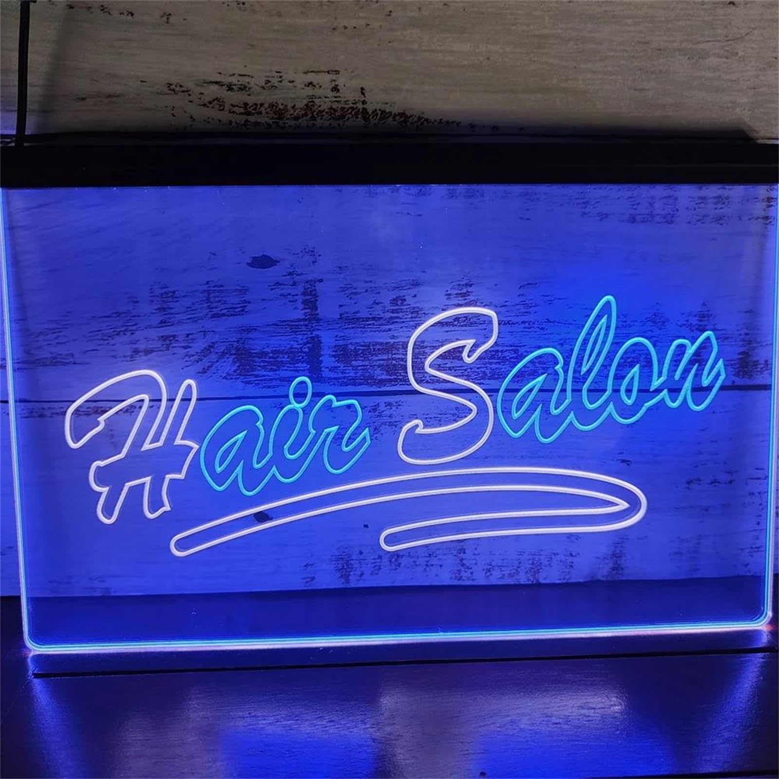 FINOTI Hair Salon LED Neon Light Sign Nail Beauty Salon LED Light Sign 2 Color Display LED Light Up Sign Hair Salon Eyelashes Nail Beauty Salon Wall Art Decoration With Switch,I,15.7"x11.8"