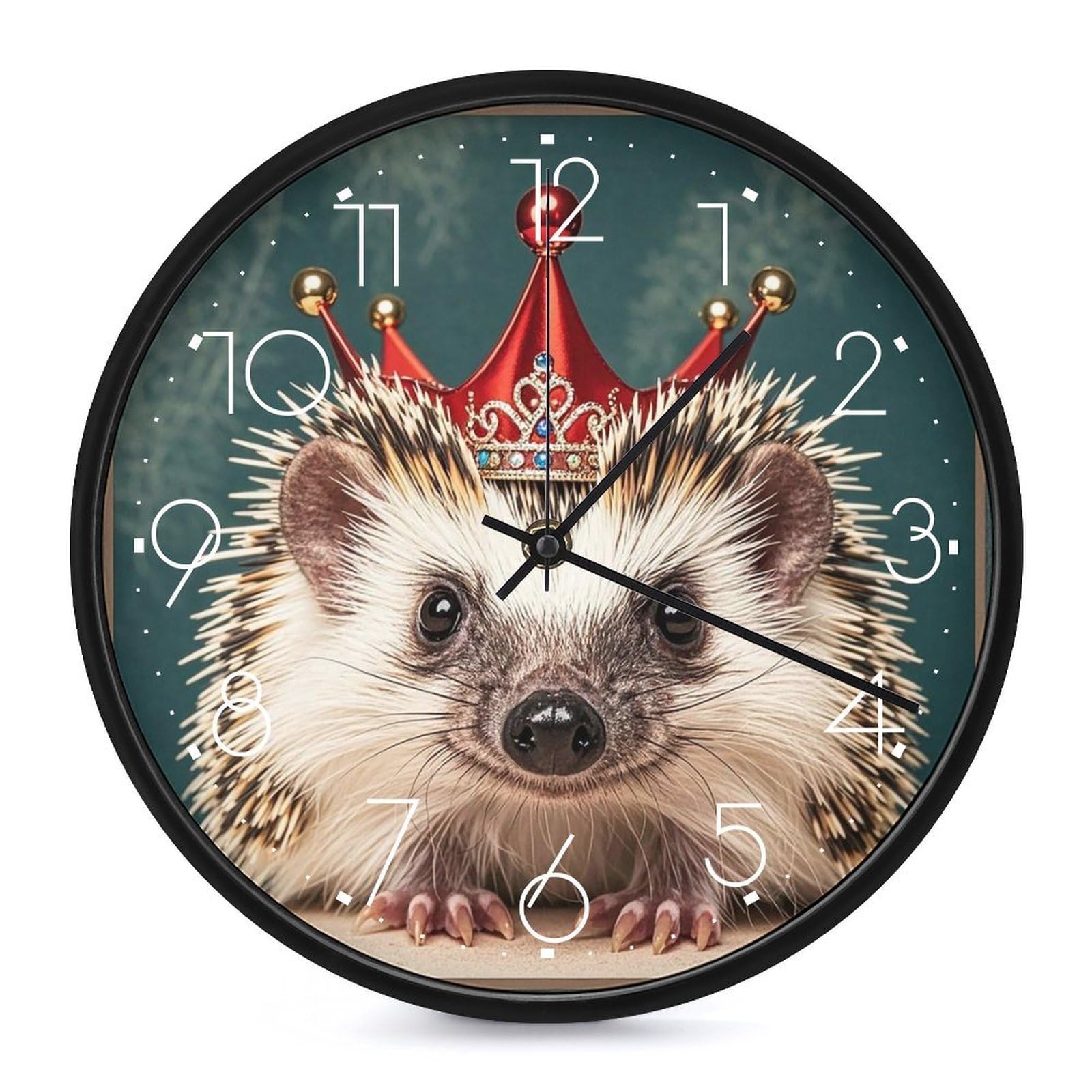 Petite horloge couronne silencieuse pour chambre et cuisine