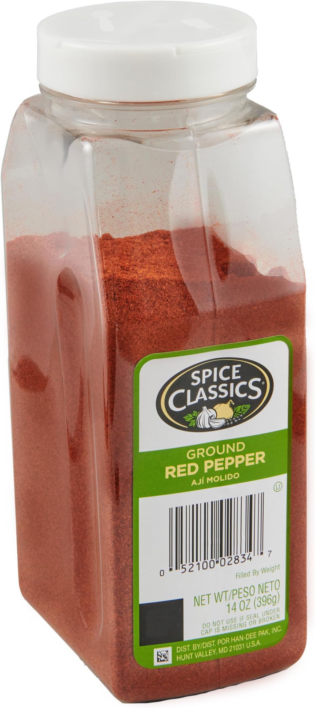 SPICE CLASSICSGround Red Pepper, 14 oz - One 14 Ounce Container of Red Pepper Seasoning, Made from Dried Ground Red Chili Peppers for a Zesty Flavor