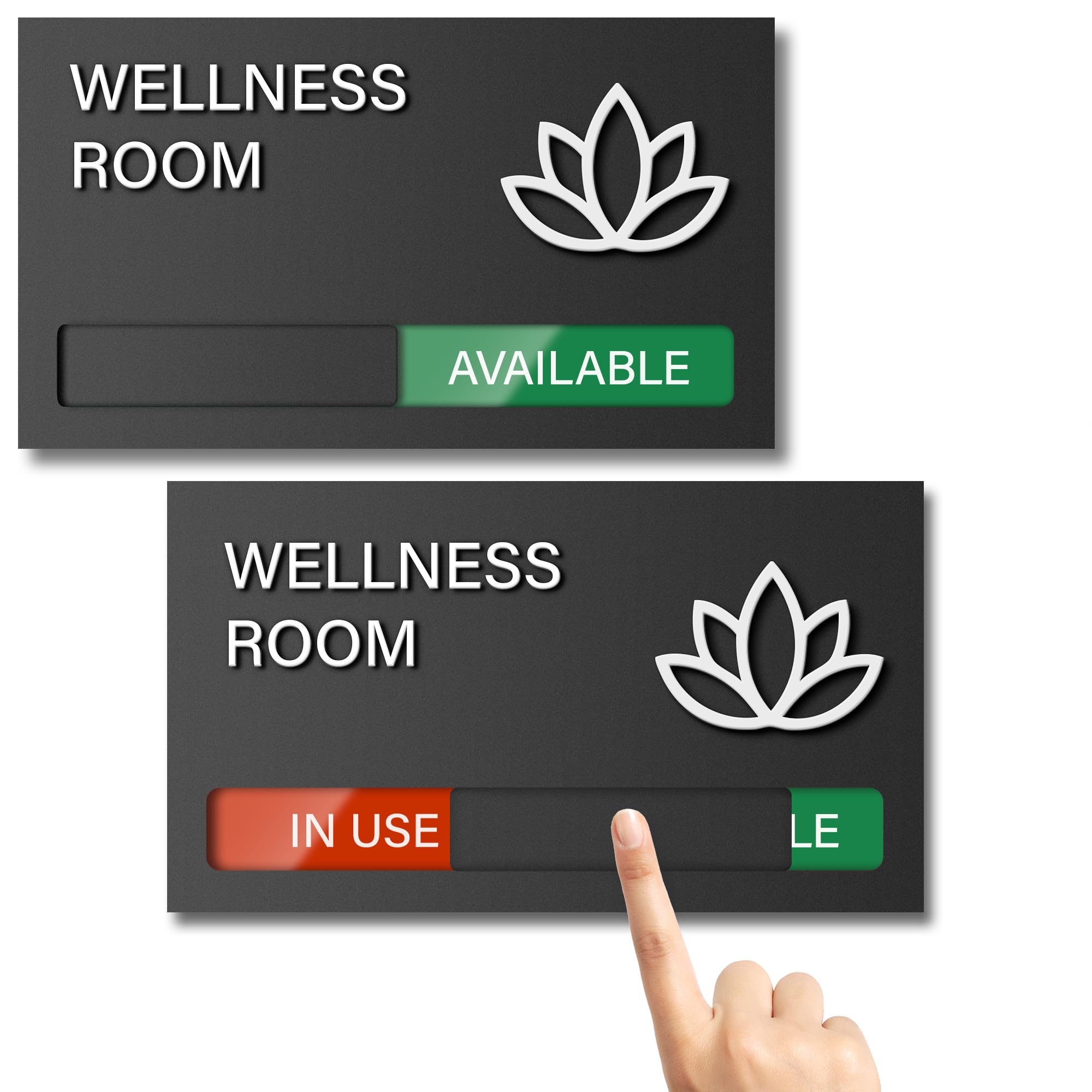 Wellness Room Door Sign,In Use Available Room Indicator