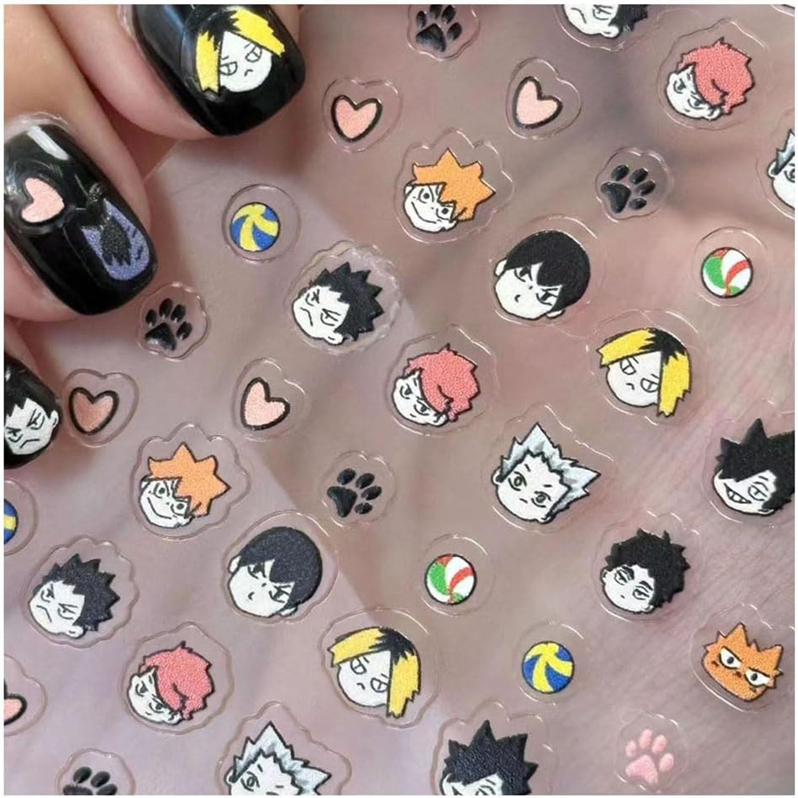 Amazon.co.jp: ハイキュー グッズ ネイルステッカー ネイル