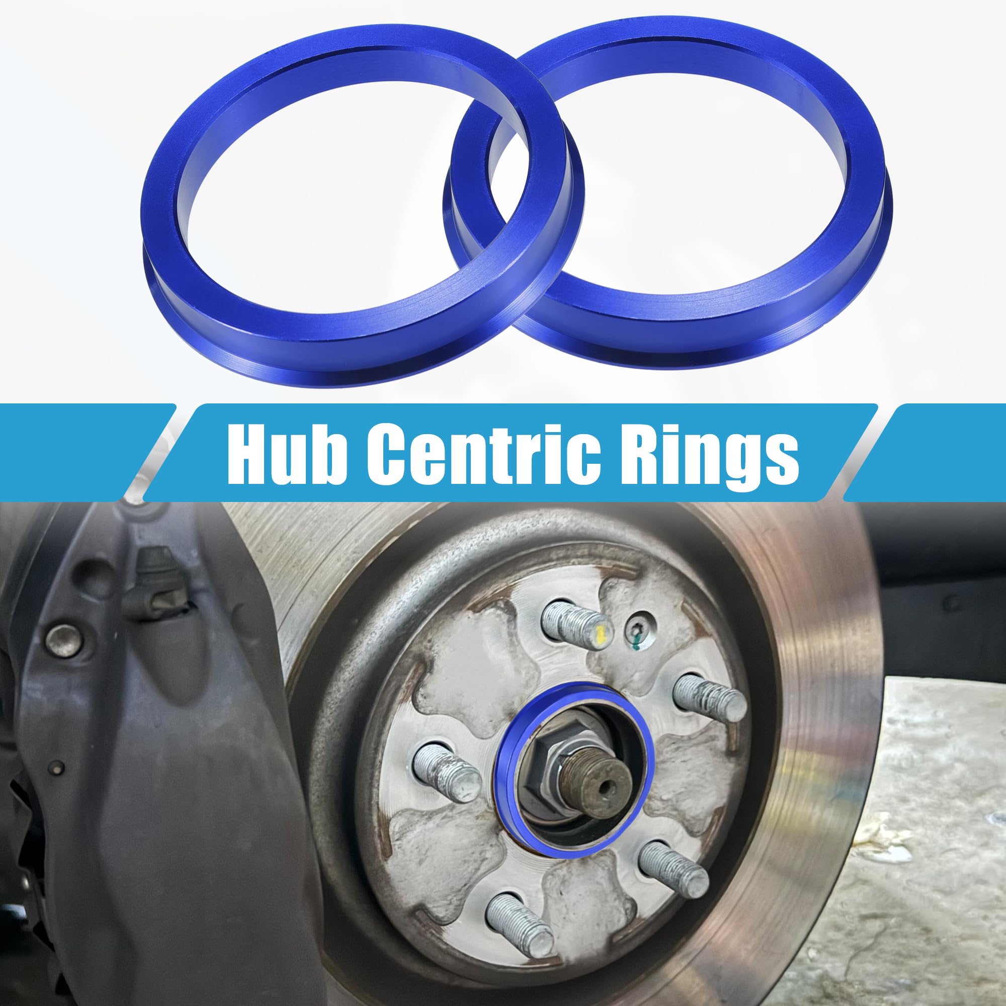 X AUTOHAUX 4-Pack Hub Centric Rings - 106mm To 77.8mm - View #3
