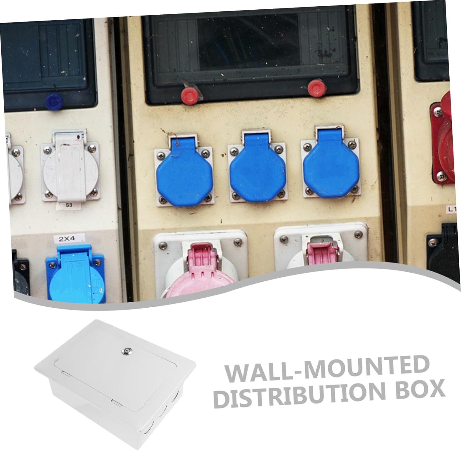 Angoily 30pairs Breaker Box DIY Phone Line Junction Box Weatherproof Electrical Enclosure for Tv Telephone Devices Easy Installation Safety Features for Outdoor Use