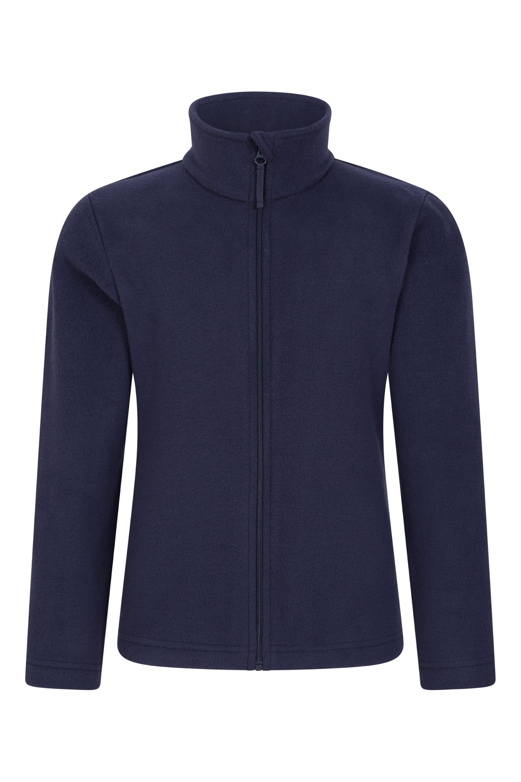 Mountain Warehouse Unisex Kids Dark Blue Camber Ii Kids Full-Zip Fleece Jacket 11-12Y