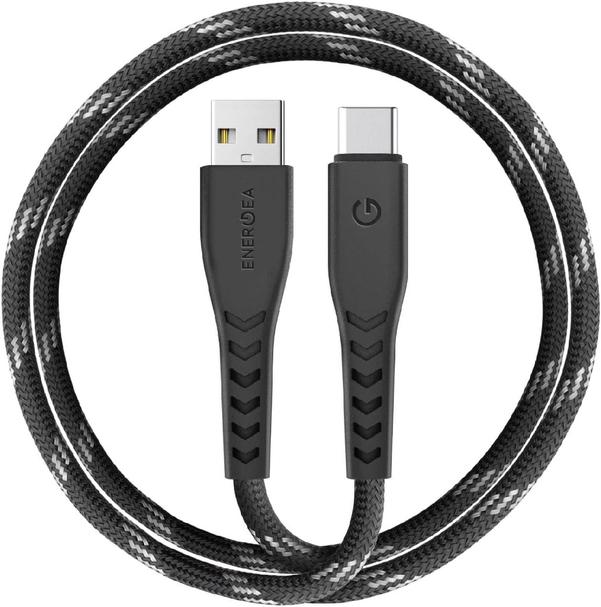 ENERGEANYLOFLEX USB2.0 USB-A TO USB-C 5A UNIVERSAL CABLE 1.5M BLACK