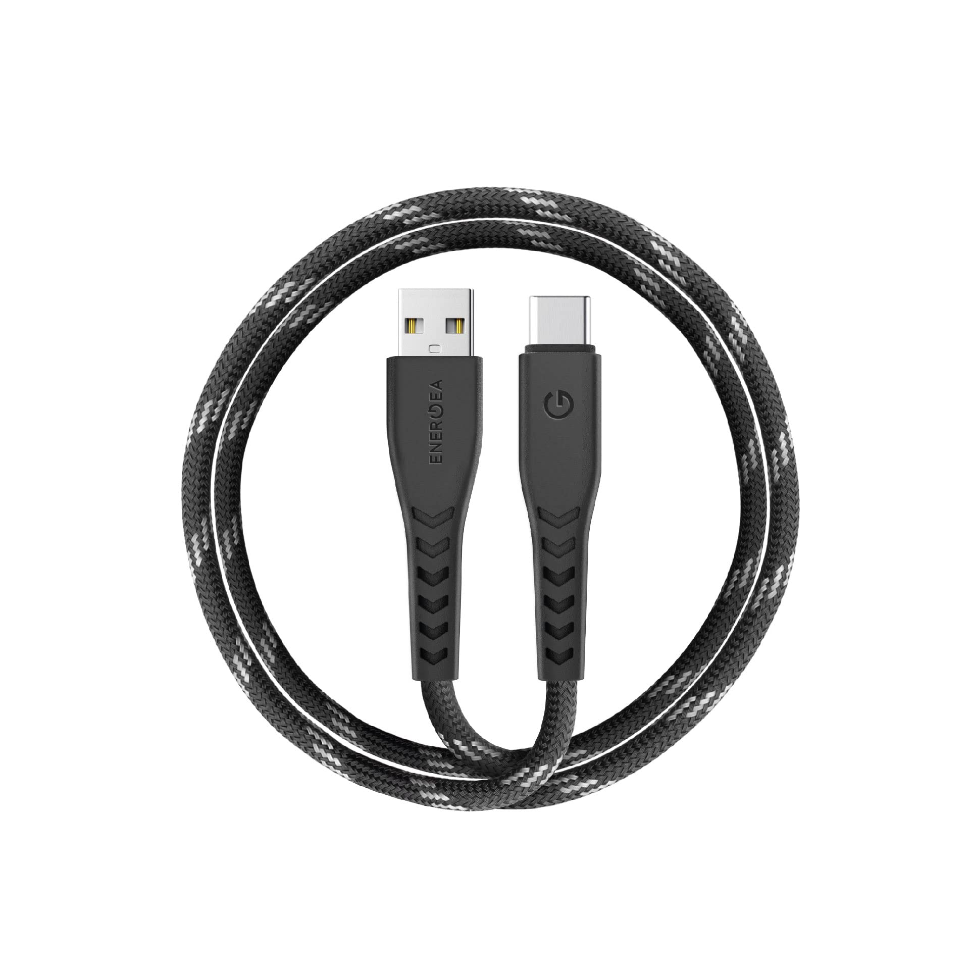 ENERGEANYLOFLEX USB2.0 USB-A TO USB-C 5A UNIVERSAL CABLE 1.5M BLACK