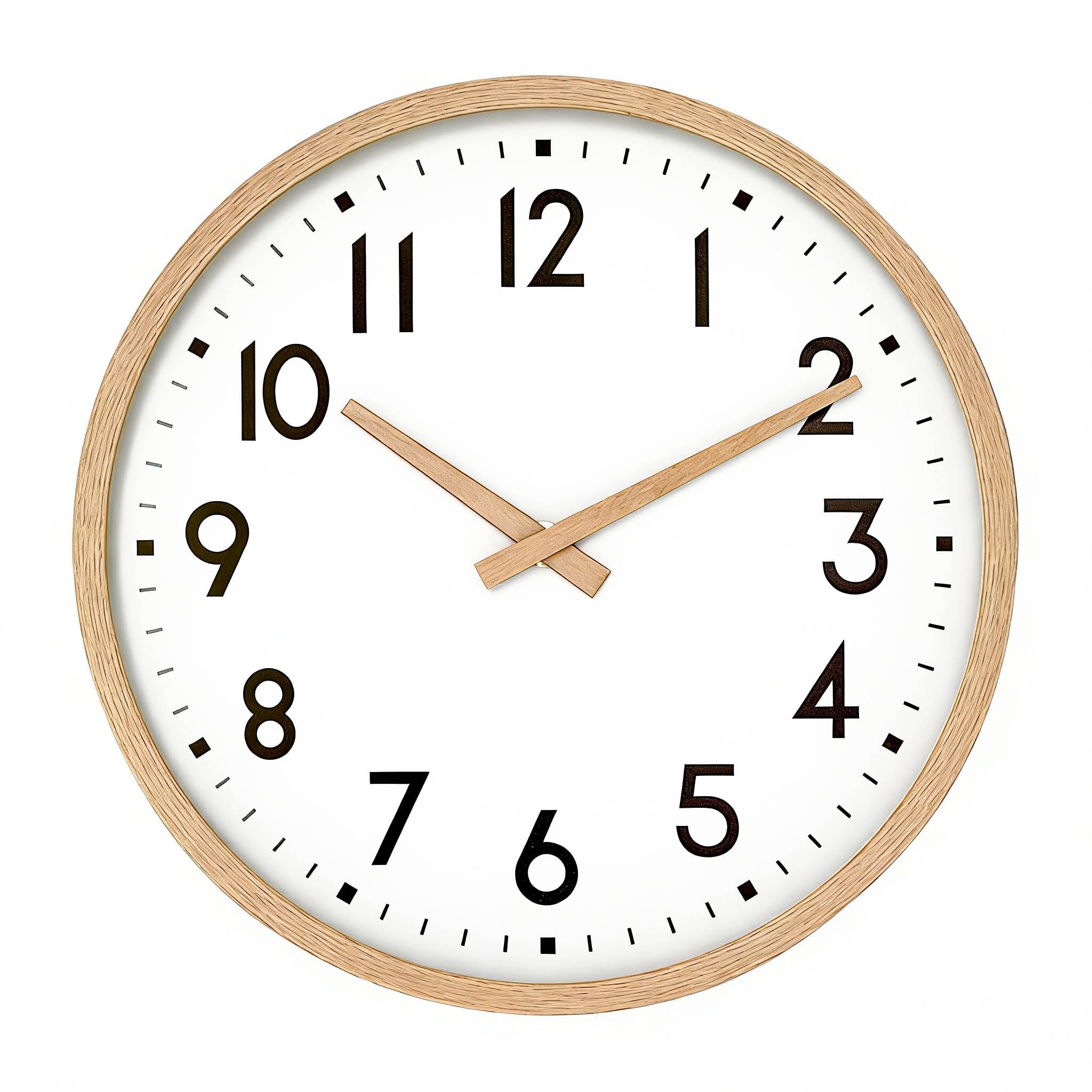 Wall Clock 8 Inch Silent Non Ticking Battery Modern Decorative for Living