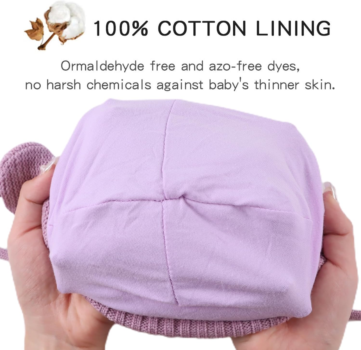 JANGANNSA Cute Knitted Boys Girls Christmas Beanie Warm Earflap Winter Hat Infant Toddler Baby Beanie - Image 5