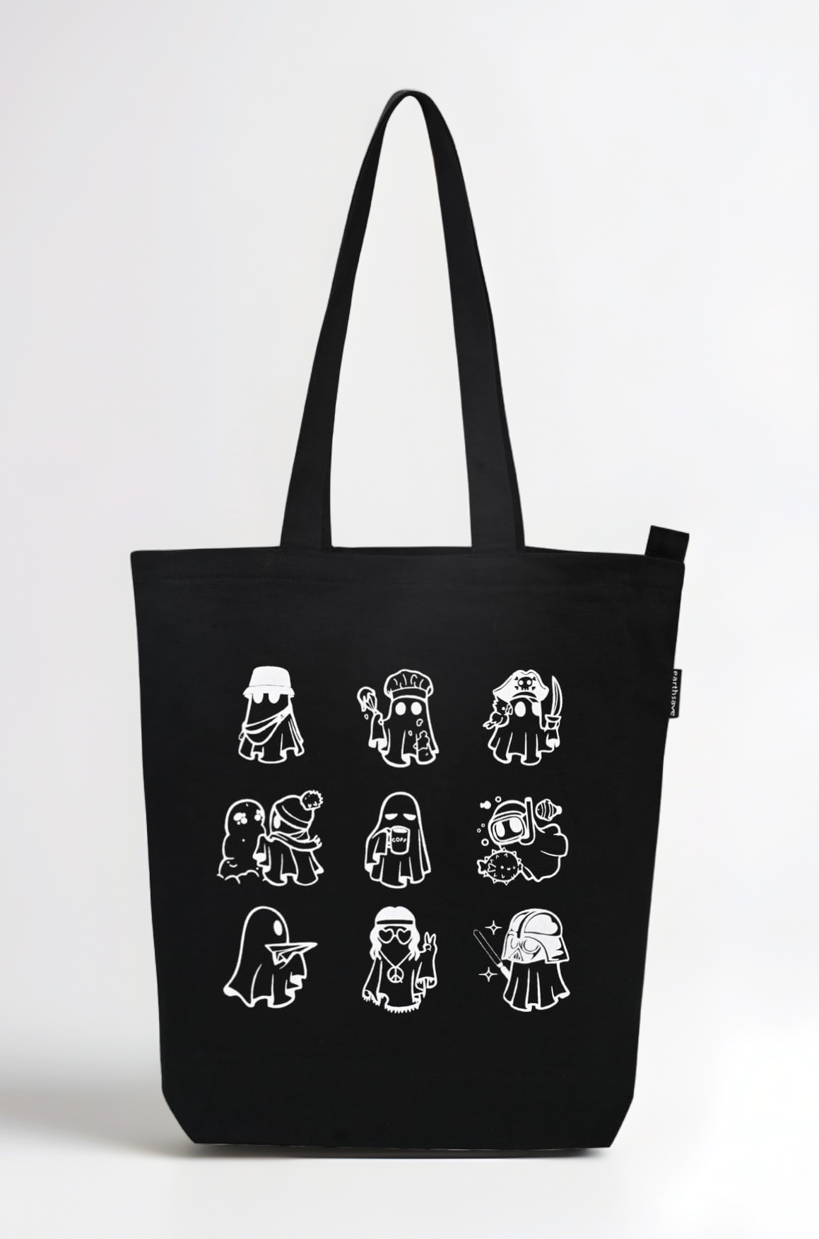 Canvas Tote Bag for Women | Printed Tote Bag for Girls with Zip | Multi-Purpose Bag | Shopping Bag, Office Bag, College Bag | Cute Tote Bag for Girls