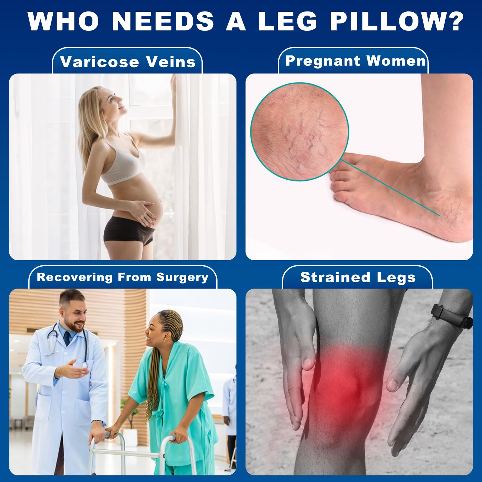 Coussin Jabes Surélevé, Oreiller D'élévation Des Jabes Con Gonfleur