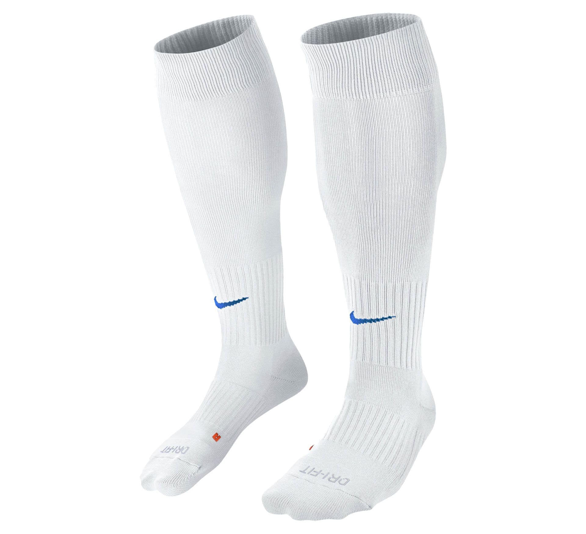 Nike Unisex Socks Nike Classic Ii Cushion Over-The-Calf, White/Royal Blue, SX5728-101, S