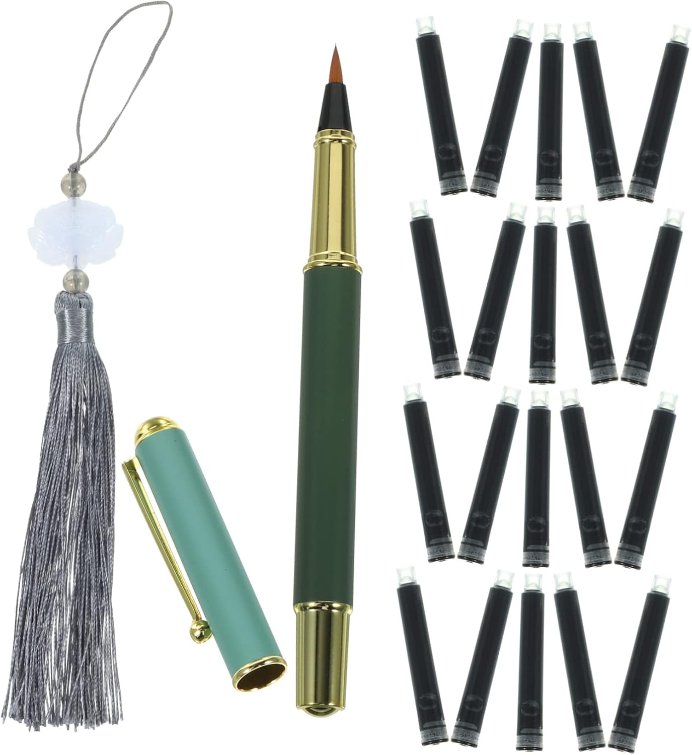 5sets Watercolor Brush Pen Ink Calligraphy Pen Brush Refillable Water Ink for Art